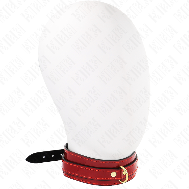KINK – WINE RED ADJUSTABLE NECKLACE WITH GOLDEN DETAILS 29-42.5 CM X 4 CM