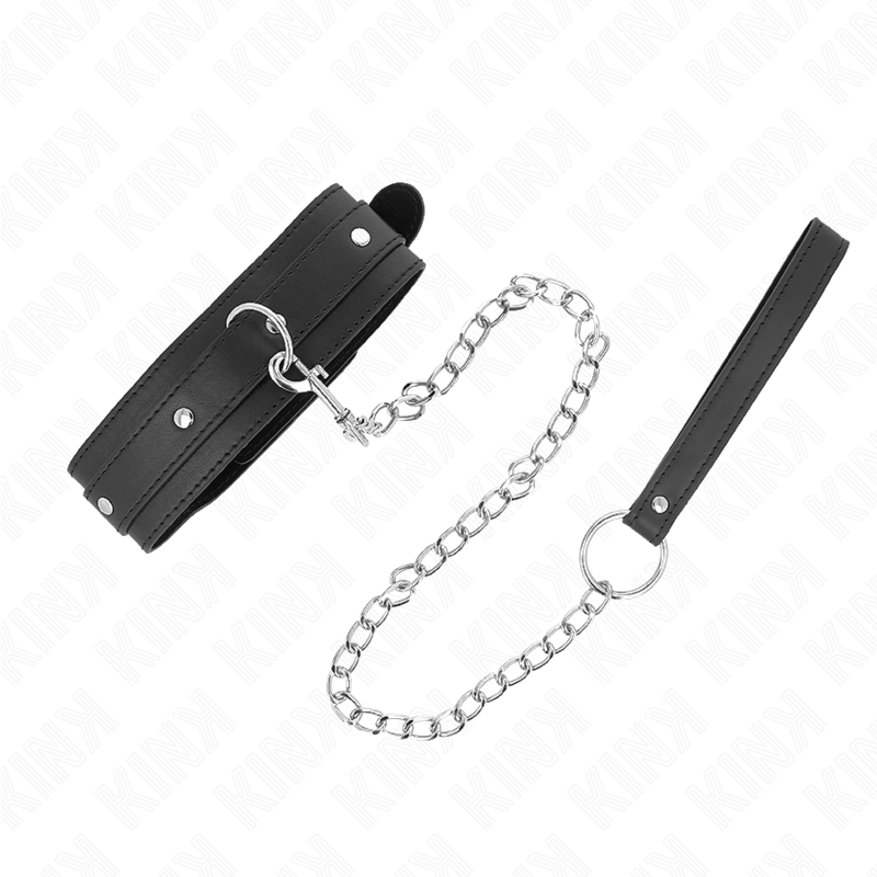 KINK – NECKLACE WITH LEASH 65 CM 1 RING ADJUSTABLE 38-49 CM X 5 CM