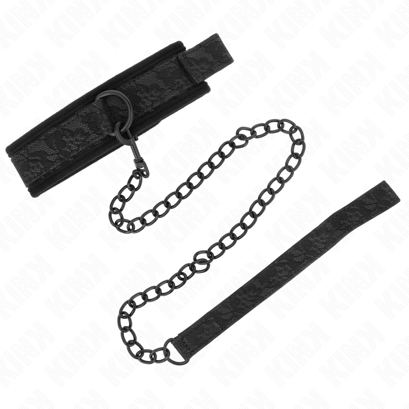 KINK – BASIC MODEL COLLAR WITH LEASH 77 CM MODEL 5 AJUSTABLE 34-54 CM X 5 CM