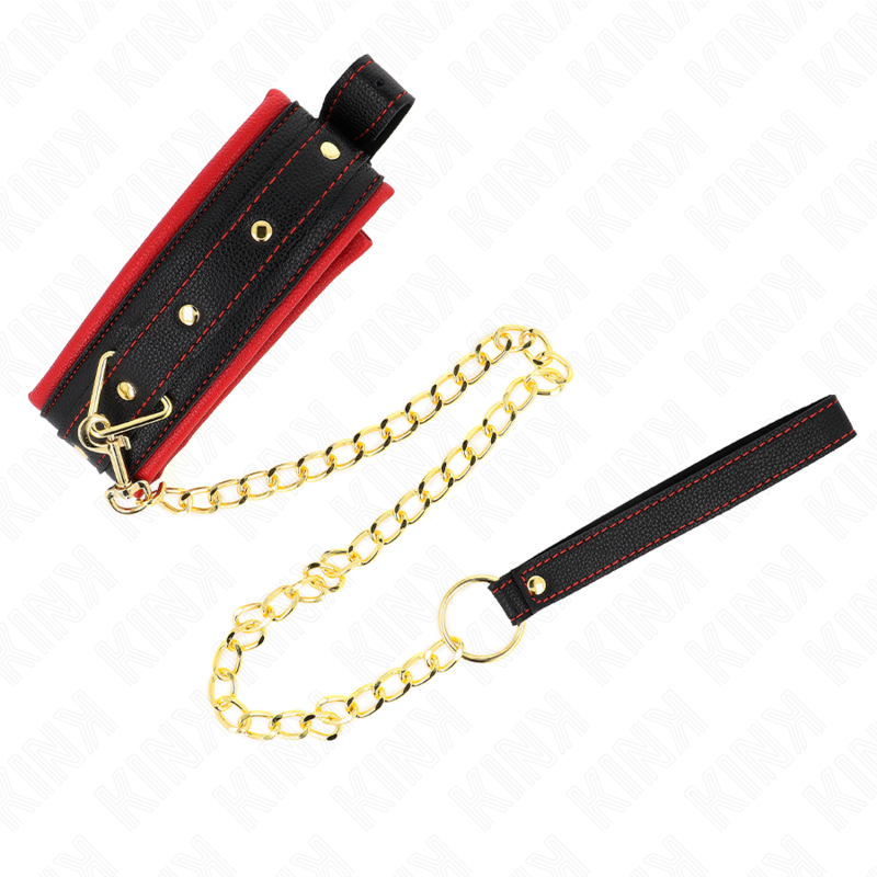KINK - COLLAR WITH PLAIN FABRIC LEASH ADJUSTABLE 33-48 CM X 5.7 CM - Image 3