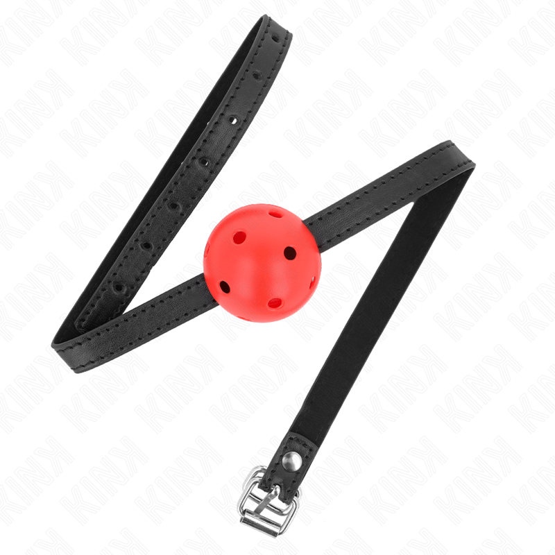 KINK – SIMPLICITY RED BREATHABLE 4.5 CM BALL GAG 62 x 1.5 CM