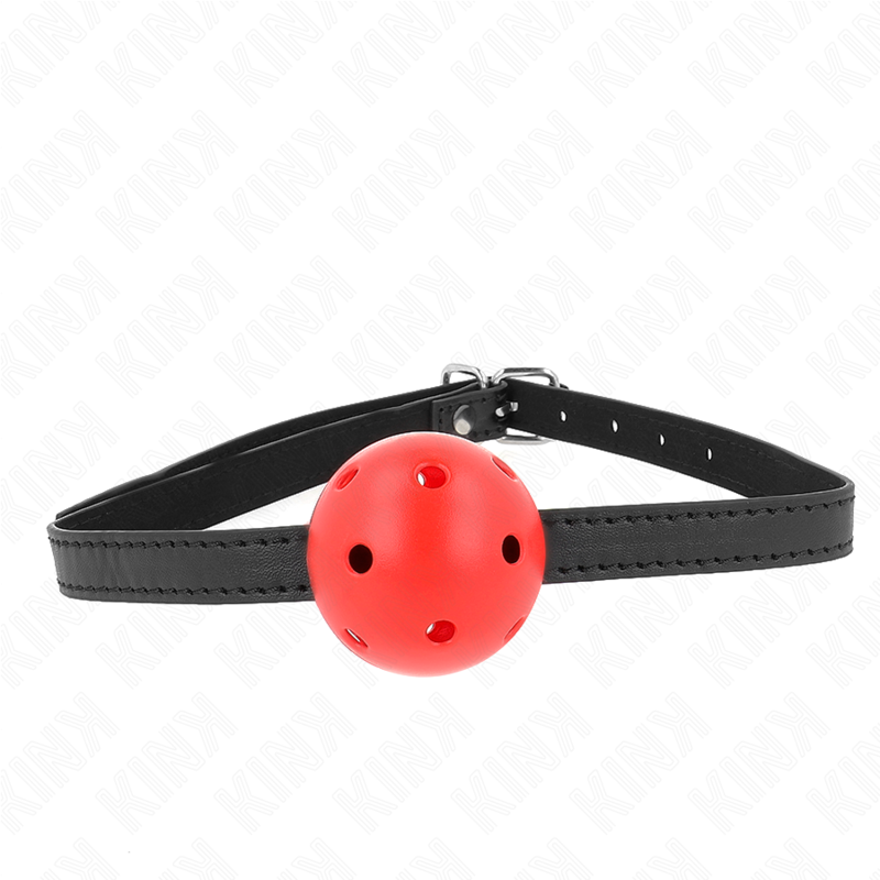 KINK – SIMPLICITY RED BREATHABLE 4.5 CM BALL GAG 62 x 1.5 CM