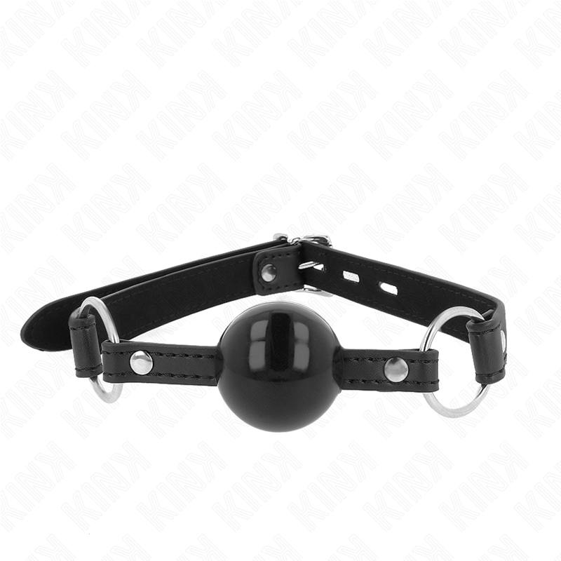 KINK – TPE BALL 4 CM GAG WITH BLACK LOCK 60 x 2 CM