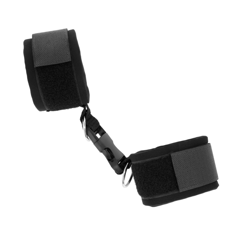 KINK – NEOPRENE HOOKLOOP FASTENER WRIST RESTRAINTS BLACK ADJUSTABLE 22-34 CM