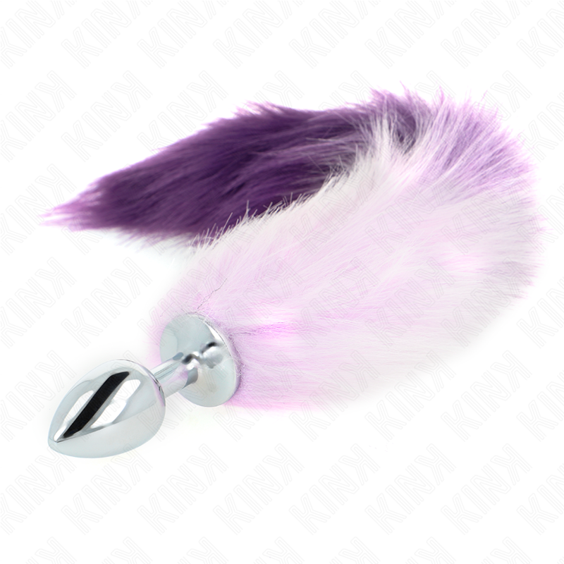 KINK – ANAL PLUG SIZE S 7 X 3 CM WITH SYNTHETIC TAIL 40 CM PURPLE