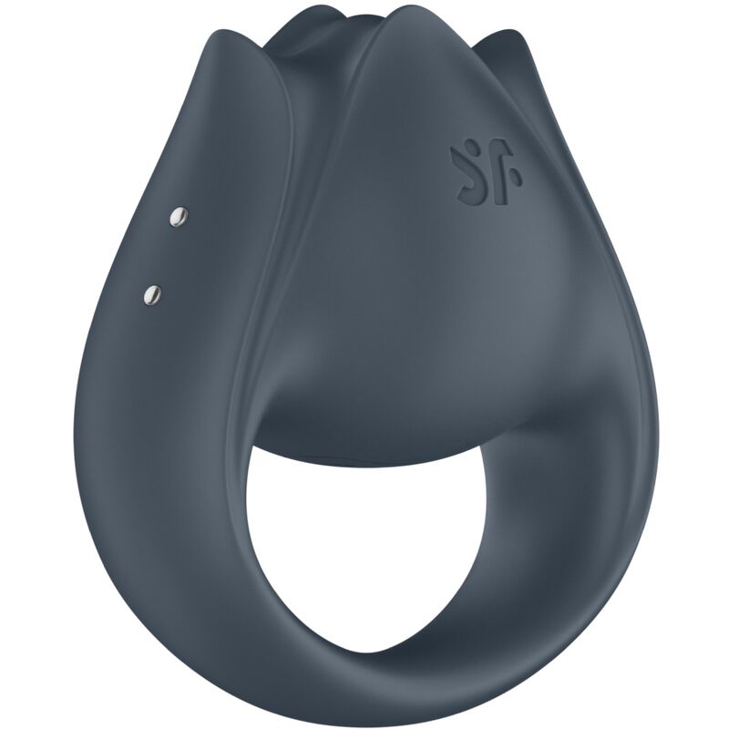 SATISFYER - PERFECT PAIR 2 MULTIVIBRATOR 2 IN 1 PENIS RING AND FINGER STIMULATOR GREY - Image 3