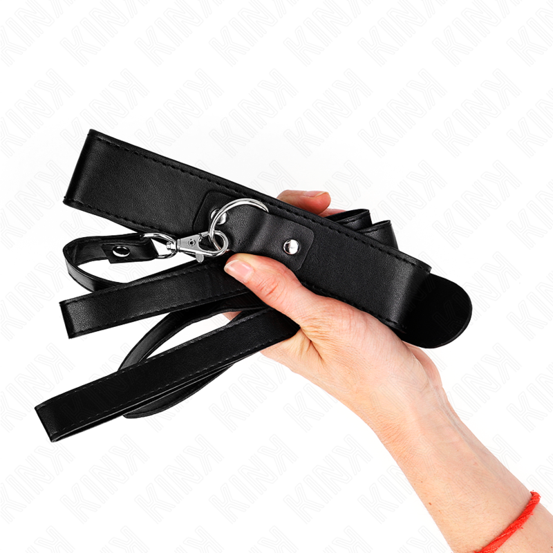 KINK - NECKLACE WITH BELT 116 CM BLACK STRAP ADJUSTABLE 32-50 CM X 8 CM - Image 3