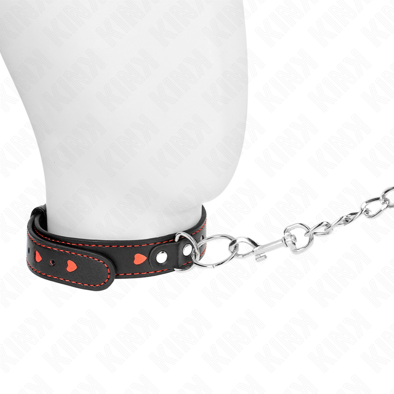 KINK – NECKLACE WITH STRAP 65 CM HEART DETAILS 52.5 X 2.5 CM