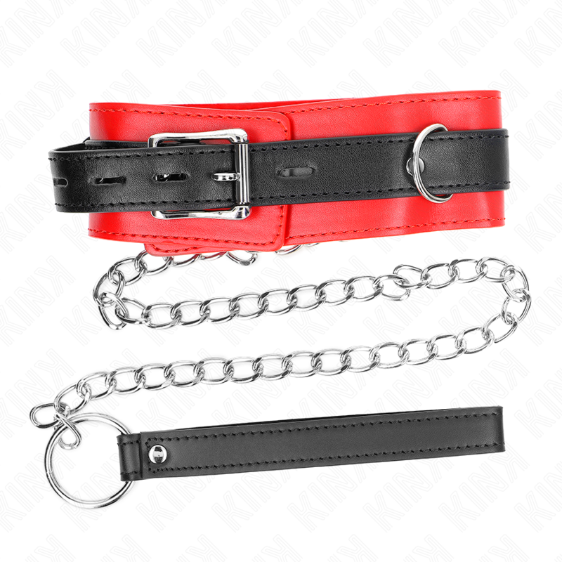 KINK - COLLAR WITH BELT 65 CM WITH STRAP RED 54 X 4.5 CM - Image 5