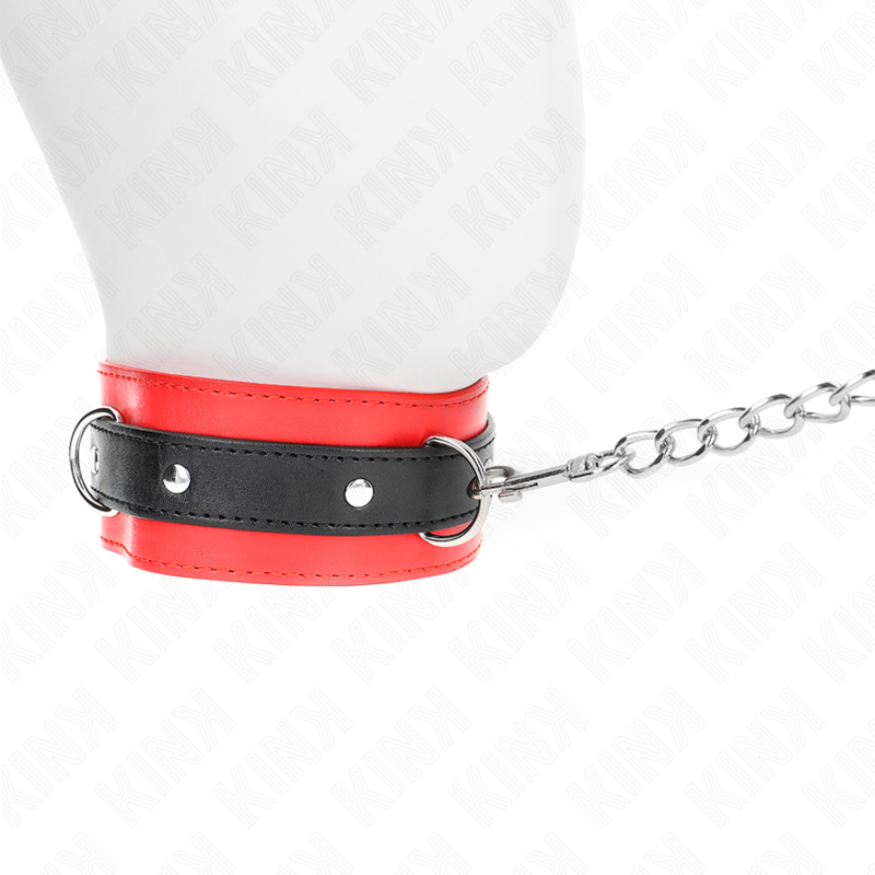 KINK – COLLAR WITH BELT 65 CM WITH STRAP RED 54 X 4.5 CM