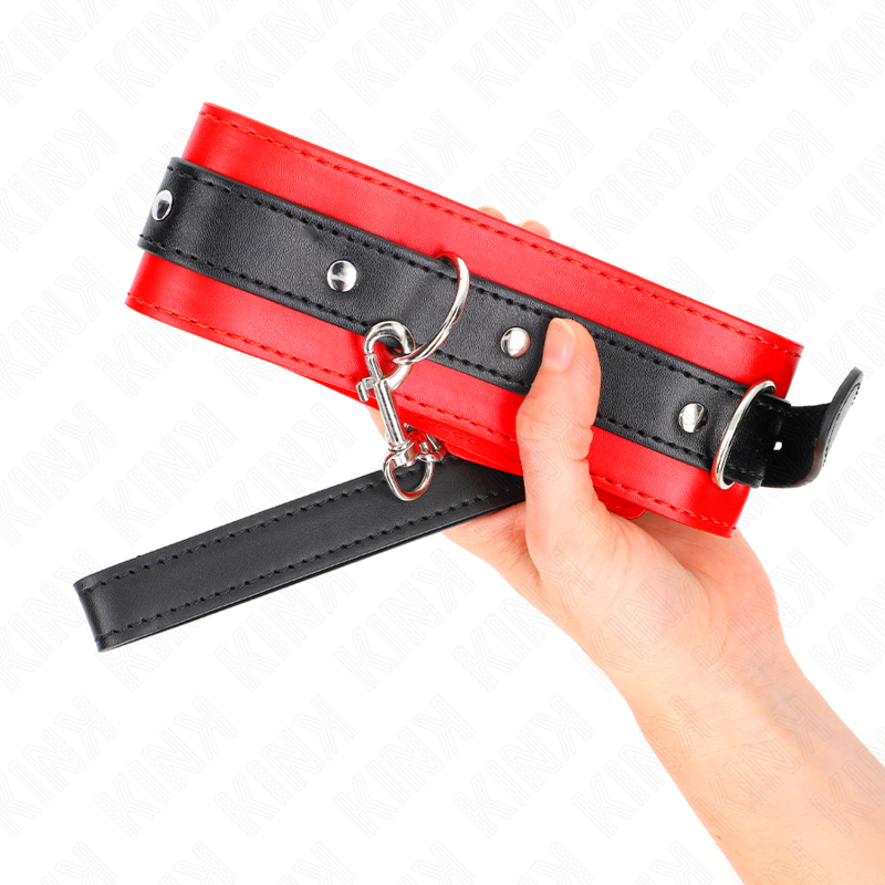 KINK - COLLAR WITH BELT 65 CM WITH STRAP RED 54 X 4.5 CM - Image 4