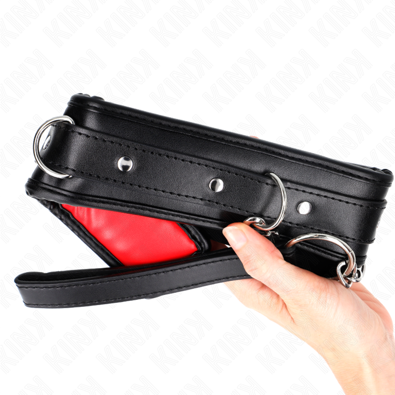 KINK - NECKLACE WITH SPONGE IMITATION LEATHER STRAP MODEL 3 ADJUSTABLE 37-54 CM X 3 CM - Image 3