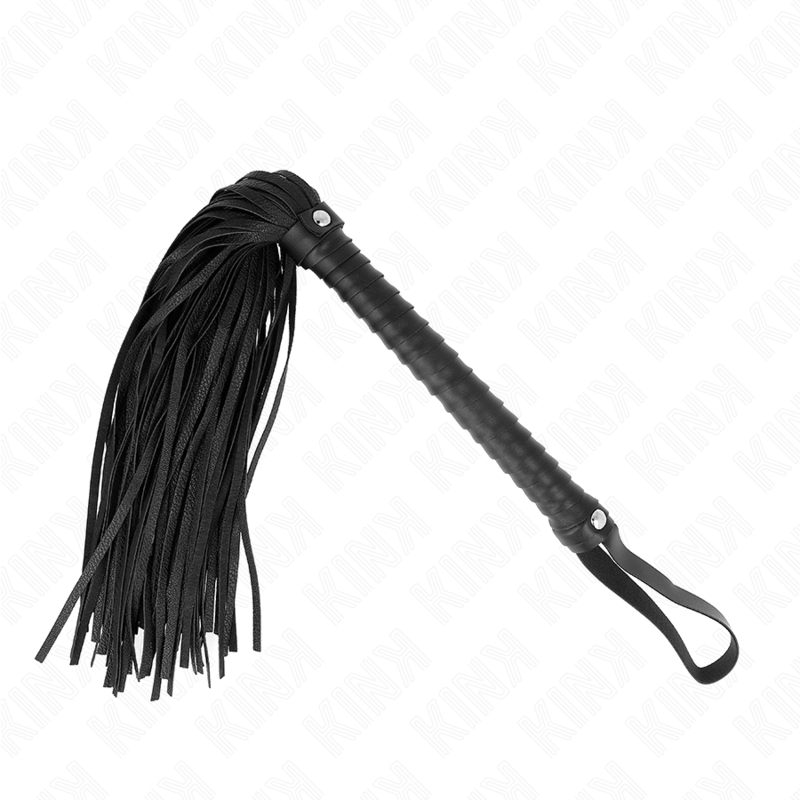 KINK – WHIP WITH BLACK TEXTURED HANDLE 48.5 CM