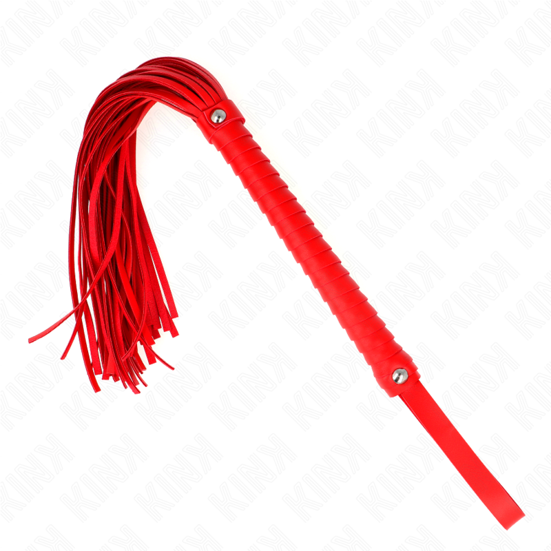 KINK – WHIP WITH RED TEXTURED HANDLE 48.5 CM