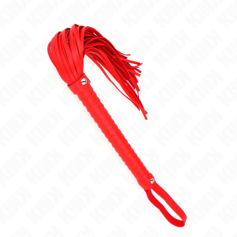 KINK – WHIP WITH RED TEXTURED HANDLE 48.5 CM