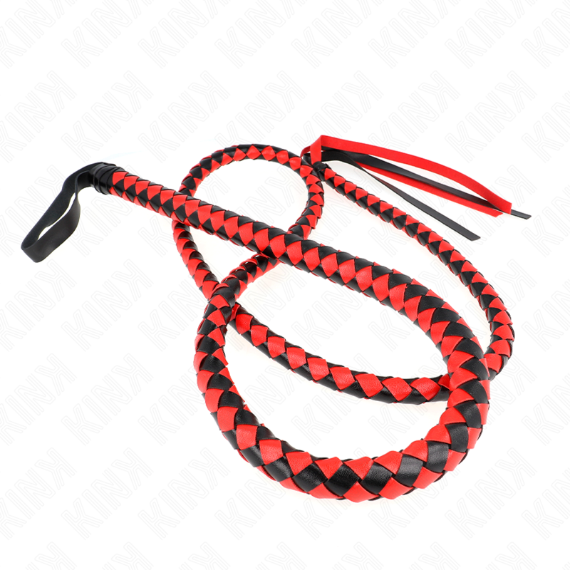 KINK – RED LONG SNAKE WHIP 210 CM