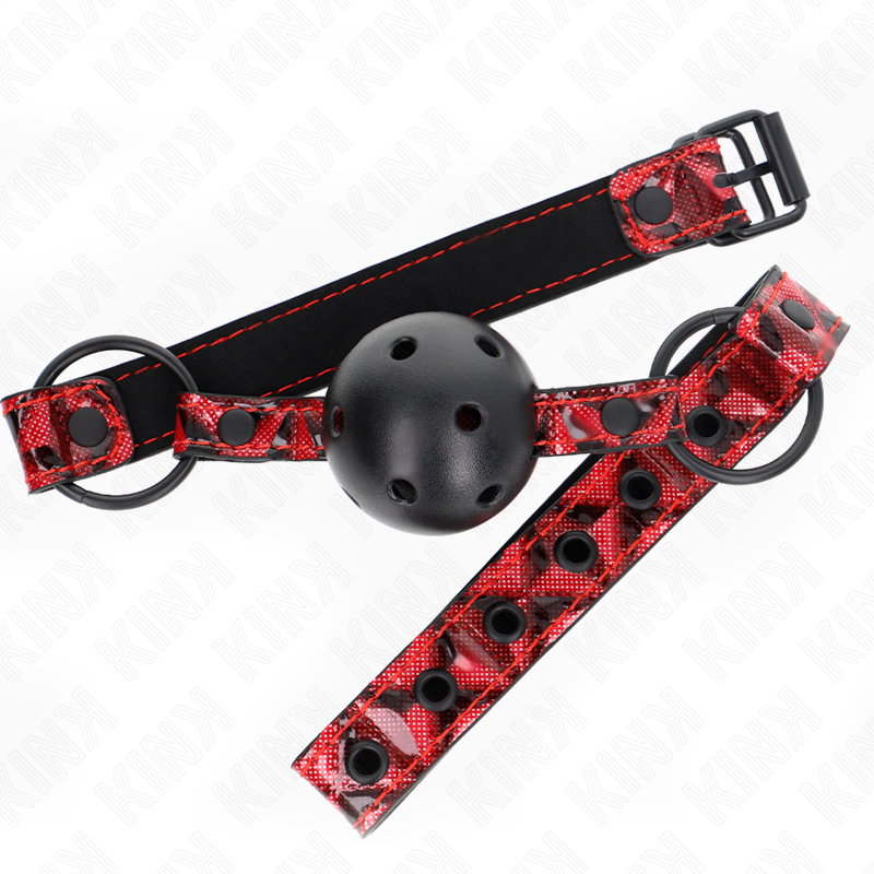 KINK – DIAMOND PATTERN BALL 4.5 CM GAG MODEL 2 64.5 CM ADJUSTABLE 42-60 CM