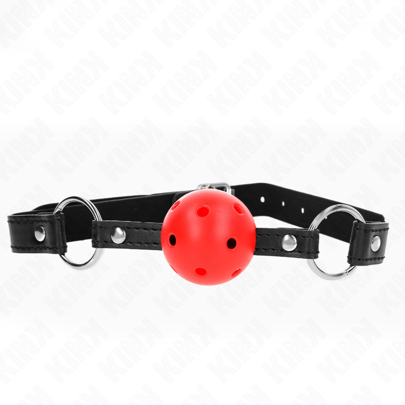 KINK – HOLLOW HARD RED BALL 4.5 CM GAG MODEL 1 63.5 X 2 CM