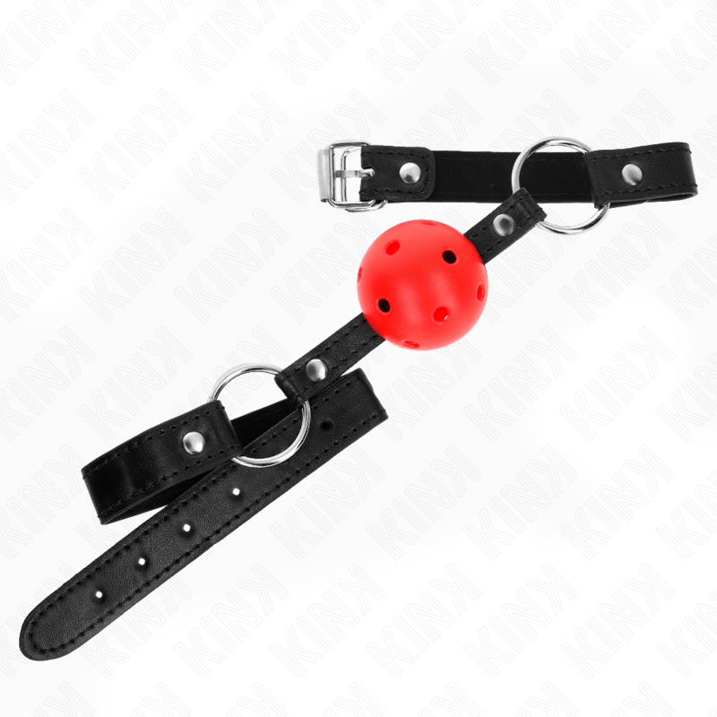 KINK – HOLLOW HARD RED BALL 4.5 CM GAG MODEL 1 63.5 X 2 CM