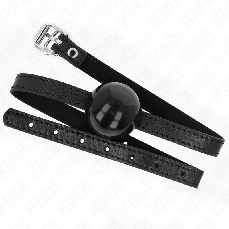 KINK – BLACK SINGLE SOLID BALL 4 CM GAG 65 x 1.5 CM