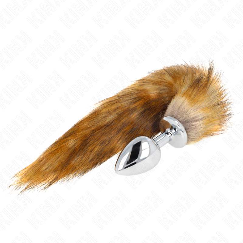 KINK – ANAL PLUG SIZE L 10 X 4 CM WITH SYNTHETIC TAIL 40 CM BROWN