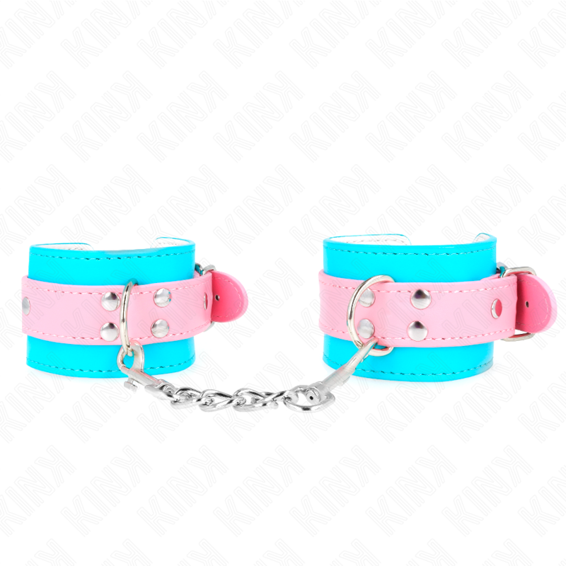 KINK – CUTE WRIST RESTRAINTS BLUE / PINK ADJUSTABLE 16-28 CM X 5 CM