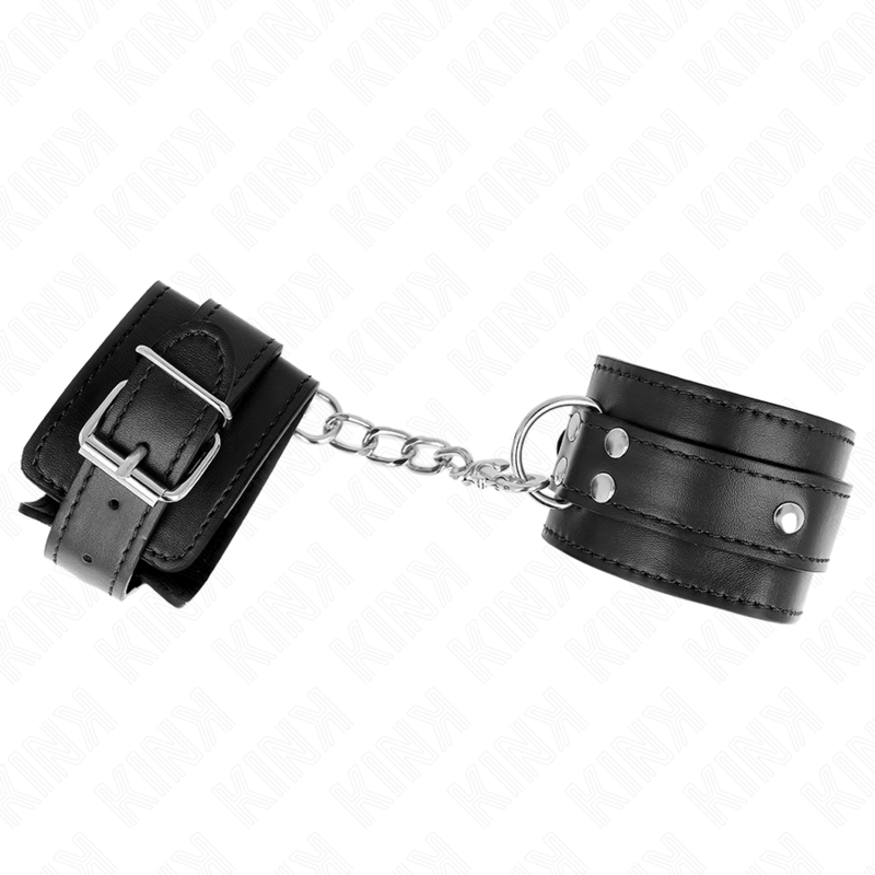 KINK – 3 D-RING WRIST RESTRAINTS ADJUSTABLE BLACK 17.5-25 CM X 6 CM