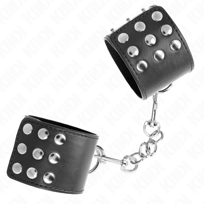 KINK – WRIST RESTRAINTS WITH SNAP FASTEN BLACK ADJUSTABLE 19-24 CM X 5.5 CM