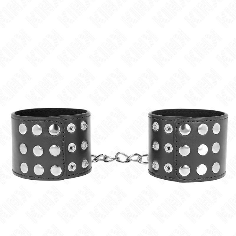 KINK – WRIST RESTRAINTS WITH SNAP FASTEN BLACK ADJUSTABLE 19-24 CM X 5.5 CM