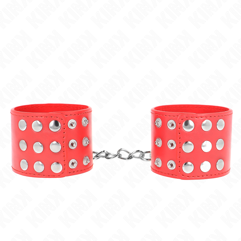 KINK – WRIST RESTRAINTS WITH SNAP FASTEN RED ADJUSTABLE 19-24 CM X 5.5 CM