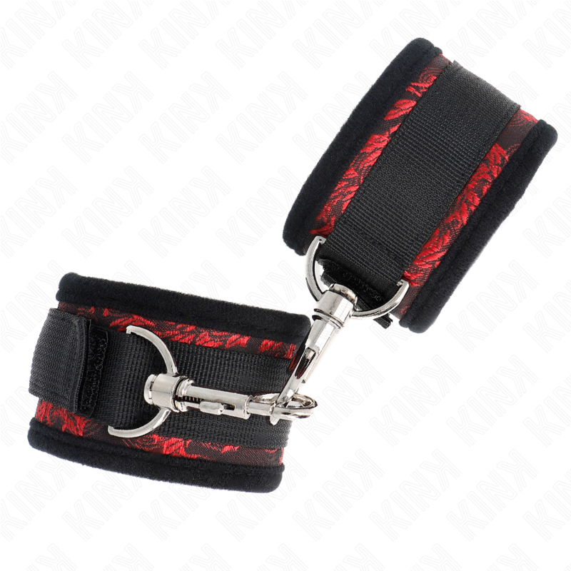 KINK – SCANDAL WRIST RESTRAINTS RED-BLACK
