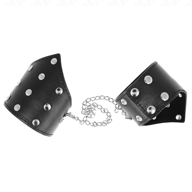 KINK – BLACK POINT STYLE WRISTBANDS WITH CHAIN ADJUSTABLE 17-23 CM X 8.5 CM