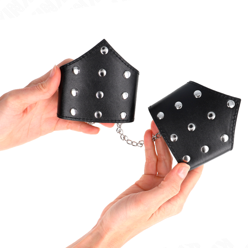 KINK - BLACK POINT STYLE WRISTBANDS WITH CHAIN ADJUSTABLE 17-23 CM X 8.5 CM - Image 3