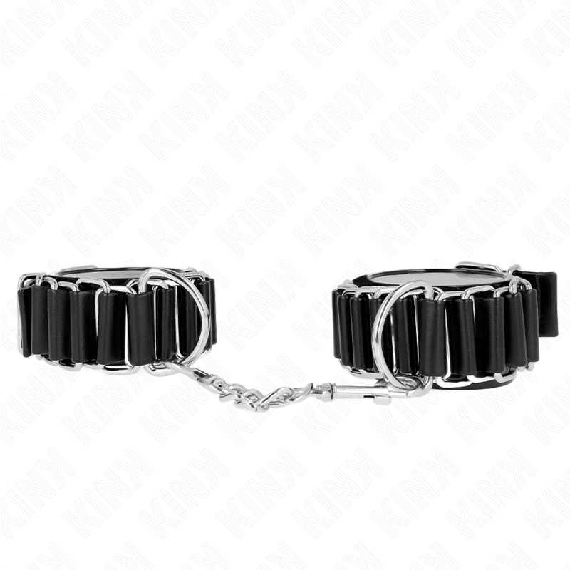 KINK – HINGE-LIKE THIN WRIST RESTRAINTS BLACK ADJUSTRABLE 16-22 CM X 3.5 CM