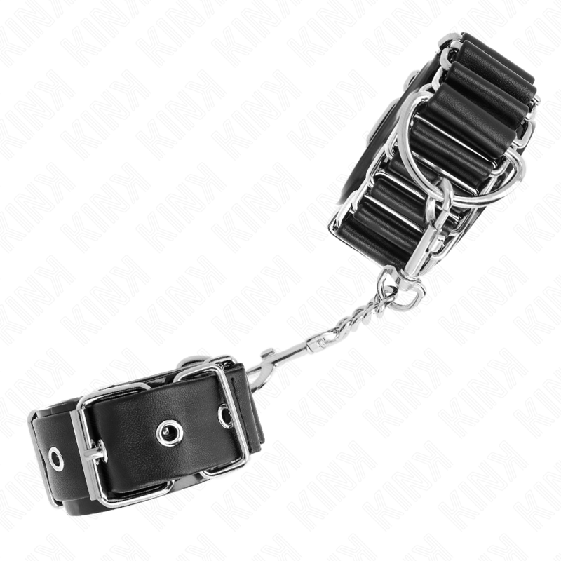 KINK – HINGE-LIKE THIN WRIST RESTRAINTS BLACK ADJUSTRABLE 16-22 CM X 3.5 CM