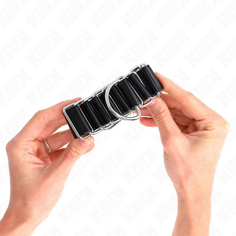 KINK - HINGE-LIKE THIN WRIST RESTRAINTS BLACK ADJUSTRABLE 16-22 CM X 3.5 CM - Image 3