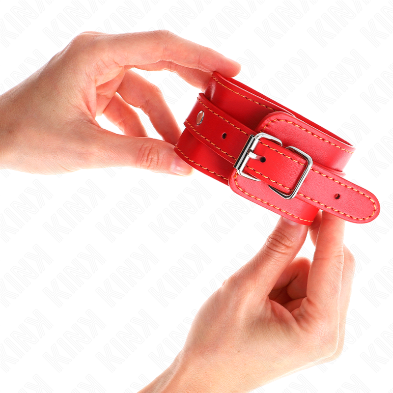 KINK – THIN WRIST RESTRAINTS RED ADJUSTABLE 21-33 CM