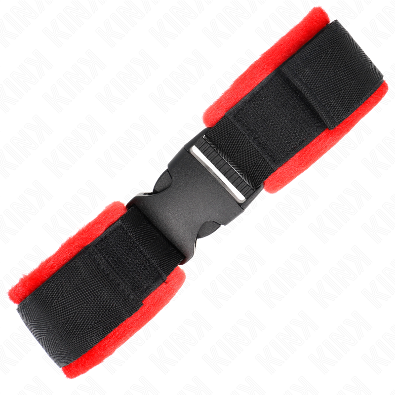 KINK – NYLON BIND HOOKLOOP WRIST RESTRAINTS BLACK MODEL 1 AJDUSTABLE 25-35 CM X 6 CM