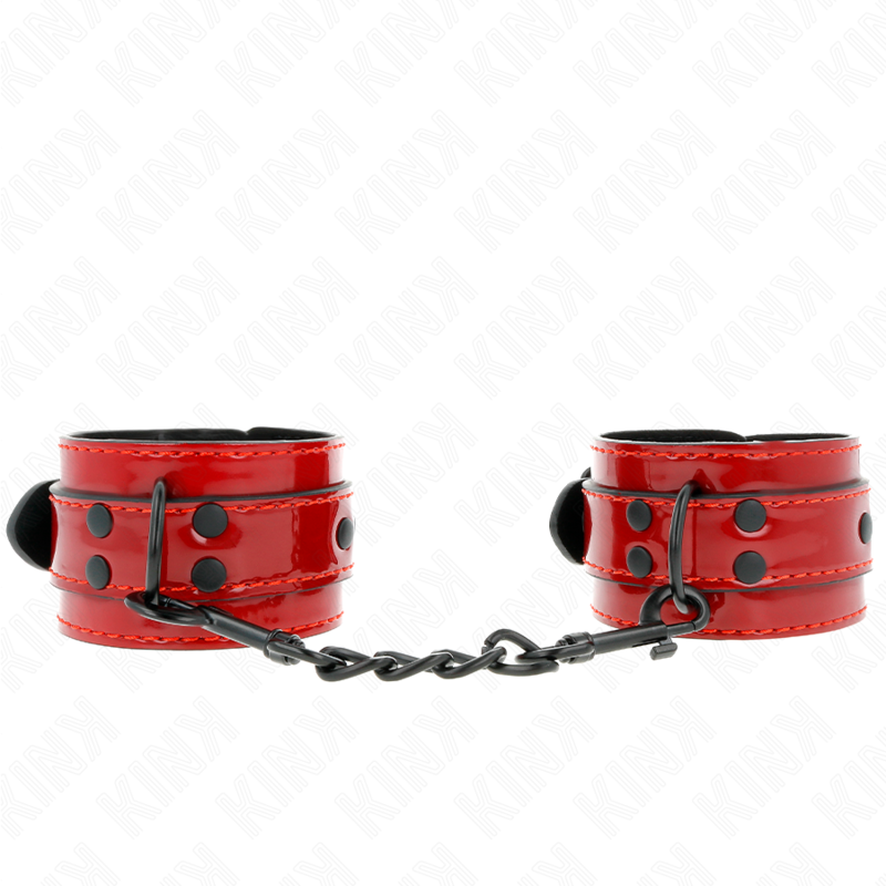 KINK – DARK RED WRIST CUFFS 23 X 5 CM