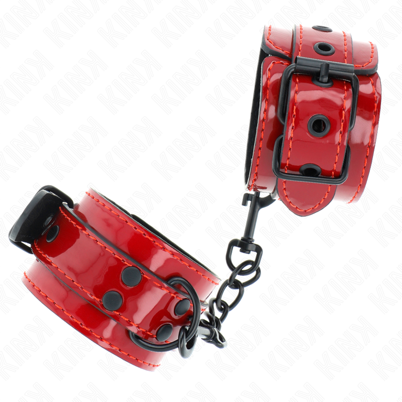 KINK – DARK RED WRIST CUFFS 23 X 5 CM