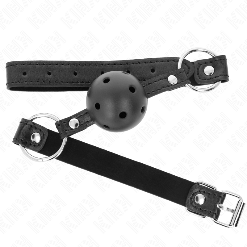 KINK – HOLLOW HARD BLACK BALL 4.5 CM GAG MODEL 1 63.5 X 2 CM