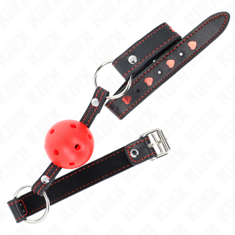 KINK – HOLLOW HARD RED BALL GAG MODEL 2 65 x 2.5 CM