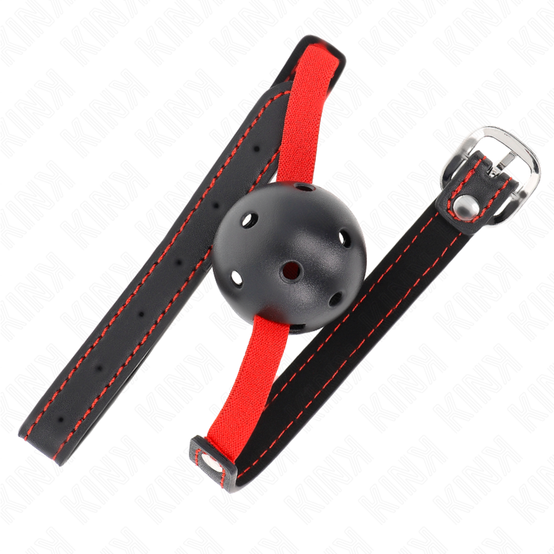 KINK – HOLLOW HARD MOUTH 4.5 CM GAG WITH ELASTIC BELT 56 x 1.5 CM