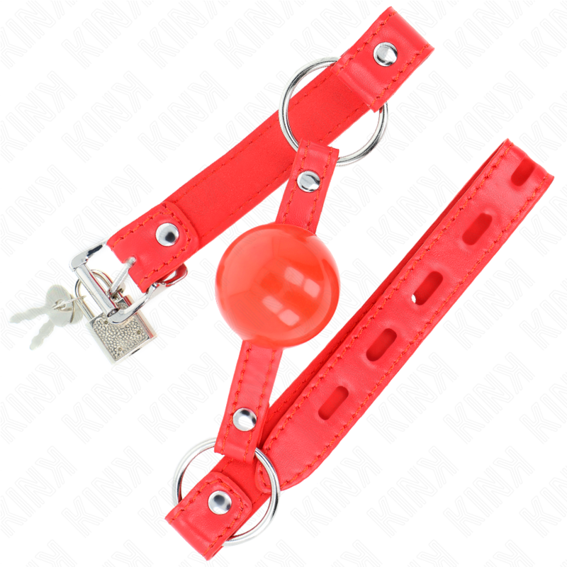 KINK – TPE BALL 4 CM GAG WITH ROJO LOCK 60 x 2 CM