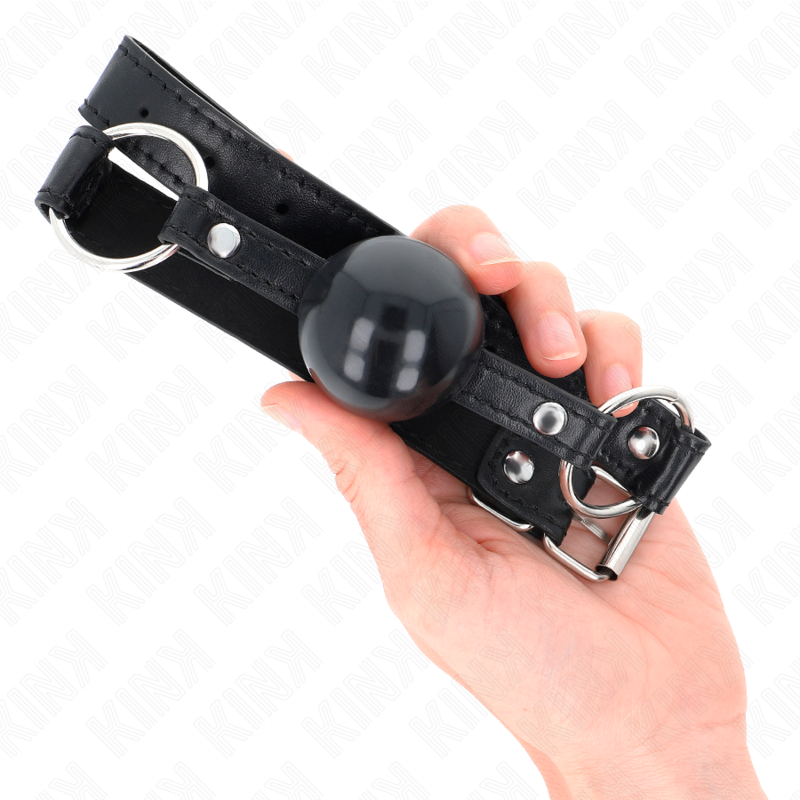KINK - BLACK TPE BALL 4 CM GAG 60 x 2 CM - Image 4