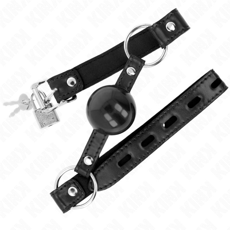 KINK – BLACK TPE BALL 4 CM GAG 60 x 2 CM