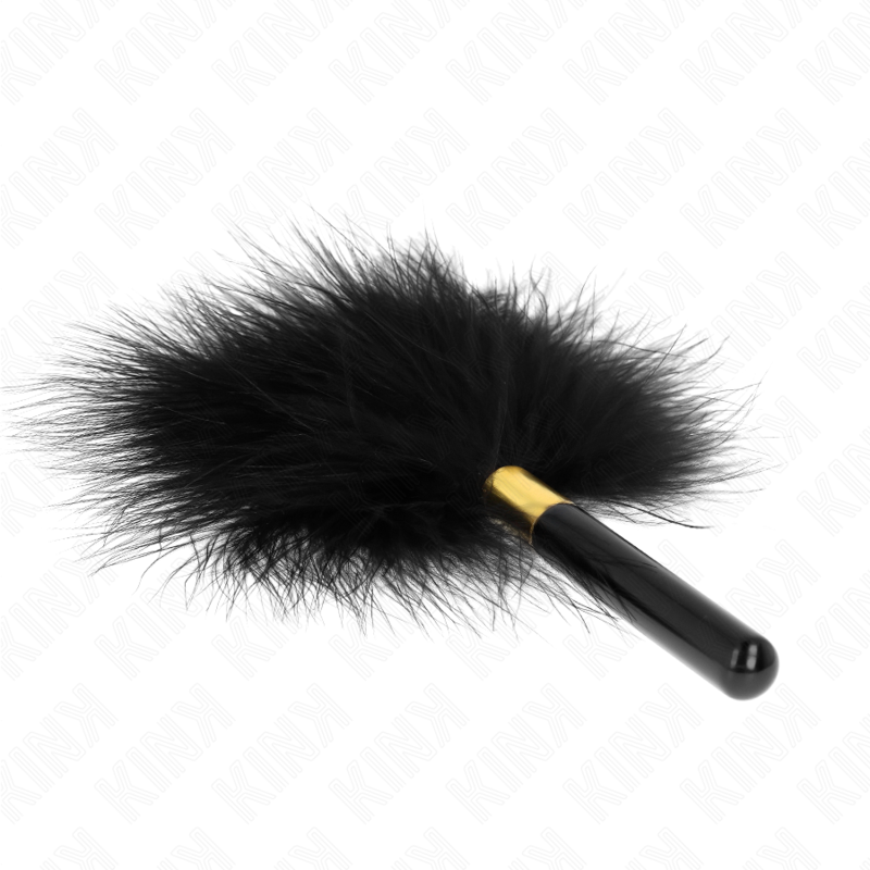 KINK – BLACK GOLD METAL TICKLE FEATHERS 18 CM