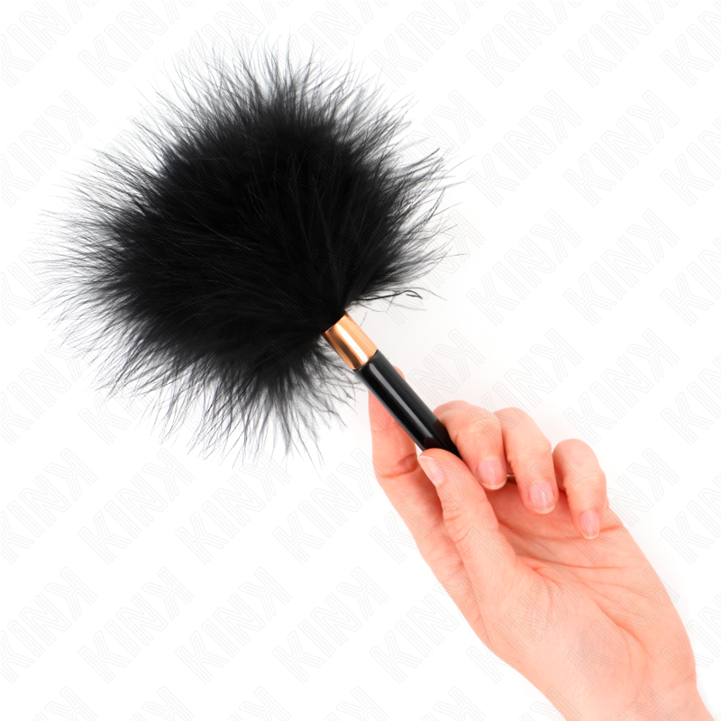 KINK - BLACK GOLD METAL TICKLE FEATHERS 18 CM - Image 4