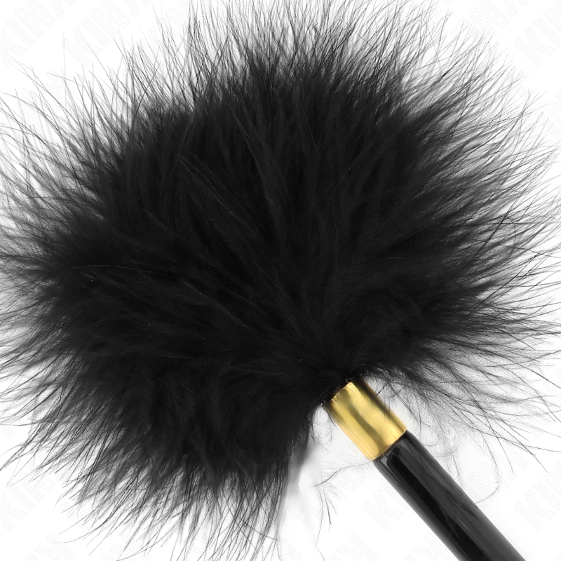 KINK - BLACK GOLD METAL TICKLE FEATHERS 18 CM - Image 3