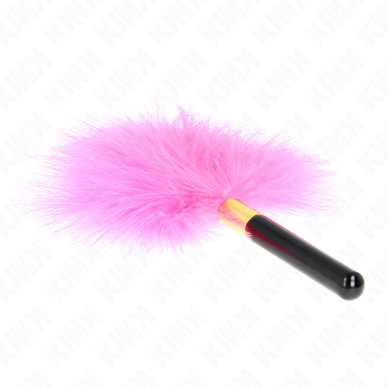 KINK – FUCHSIA GOLD METAL TICKLE FEATHERS 18 CM